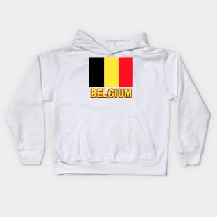 The Pride of Belgium - Belgian Flag Design Kids Hoodie